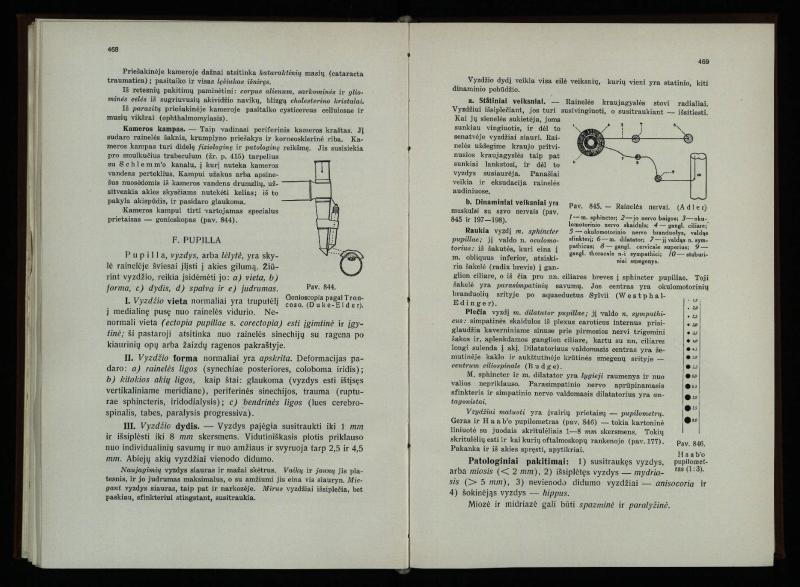 Akių ligų vadovas / Petras Avižonis. – Kaunas: Medicinos fakultetao leidinys, 1940. – VIII, 841, [2] p., 18 iliustr. lap.