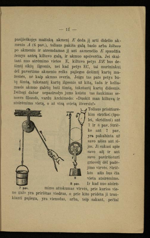 Populiariškas rankvedis fyzikos / parašė P. Neris. – Vilnius: „Vilniaus žinių“ [išleid. ir] sp., 1905. – 100 p.