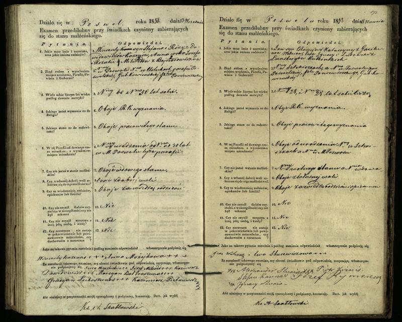 Pasvalio Romos katalikų parapijos bažnyčios 1849–1859 metų priešjungtuvinės apklausos knyga