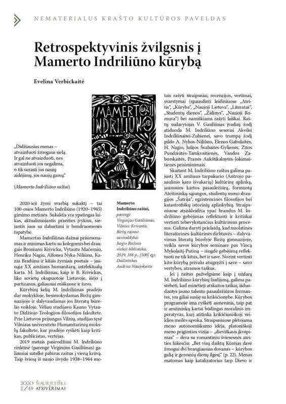 Šiaurietiški atsivėrimai : Pasvalio krašto istorijos ir kultūros žurnalas 2020, nr. 2 (49)