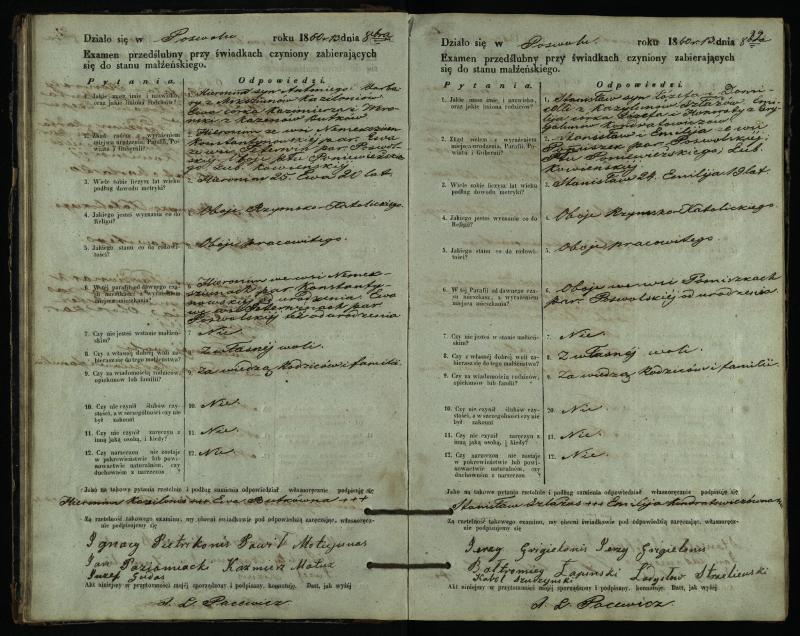 Pasvalio Romos katalikų parapijos bažnyčios 1859–1867 metų priešjungtuvinės apklausos knyga