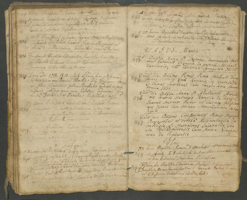Pasvalio Romos katalikų parapijos bažnyčios 1703–1718 metų krikšto metrikų knyga