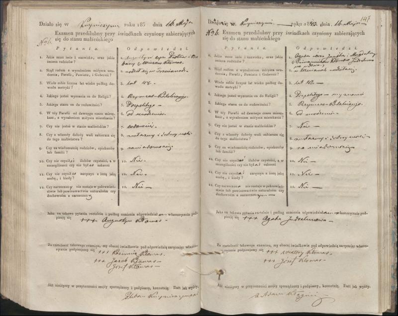 Krinčino Romos katalikų parapijos bažnyčios 1840–1844 metų priešjungtuvinės apklausos knyga