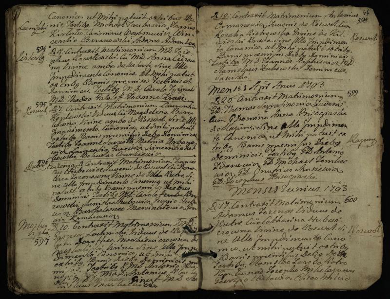 Pasvalio Romos katalikų parapijos bažnyčios 1776–1793 metų jungtuvių metrikų knyga