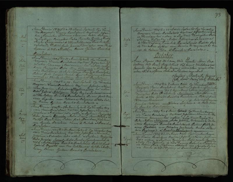 Pušaloto Romos katalikų parapijos bažnyčios 1802–1814 metų krikšto metrikų knyga