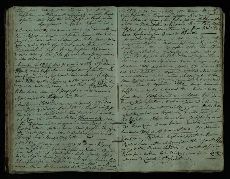Pušaloto Romos katalikų parapijos bažnyčios 1802–1814 metų krikšto metrikų knyga