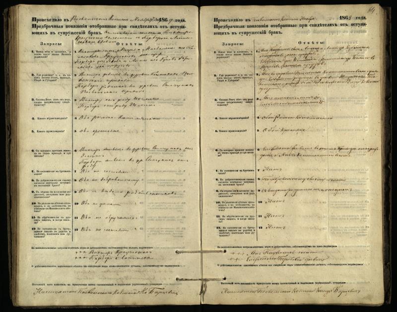 Pasvalio Romos katalikų parapijos bažnyčios 1866–1876 metų priešjungtuvinės apklausos knyga