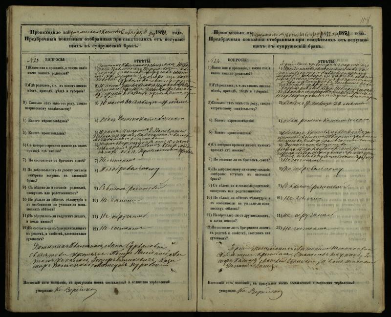 Pušaloto Romos katalikų parapijos bažnyčios 1878–1883 metų priešjungtuvinės apklausos knyga