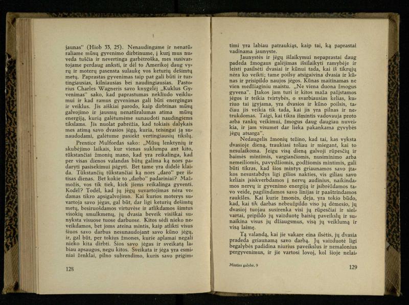 Minties galybė / Orison Swett Marden. – Kaunas: Fakelo leidinys, 1937. – 149, [2] p.