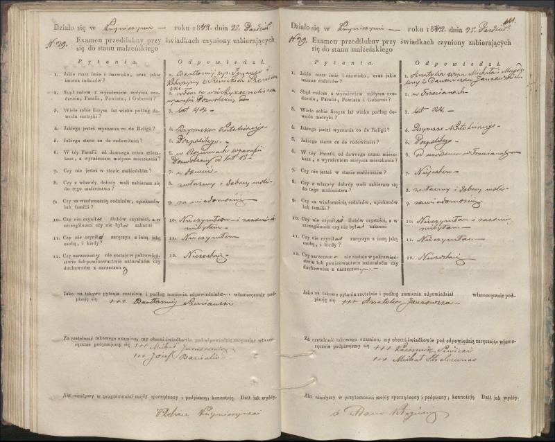 Krinčino Romos katalikų parapijos bažnyčios 1840–1844 metų priešjungtuvinės apklausos knyga