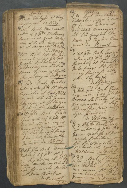 Pasvalio Romos katalikų parapijos bažnyčios 1749–1772 metų krikšto metrikų knyga