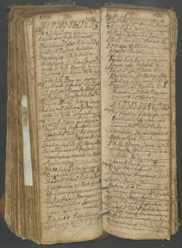 Pasvalio Romos katalikų parapijos bažnyčios 1749–1772 metų krikšto metrikų knyga