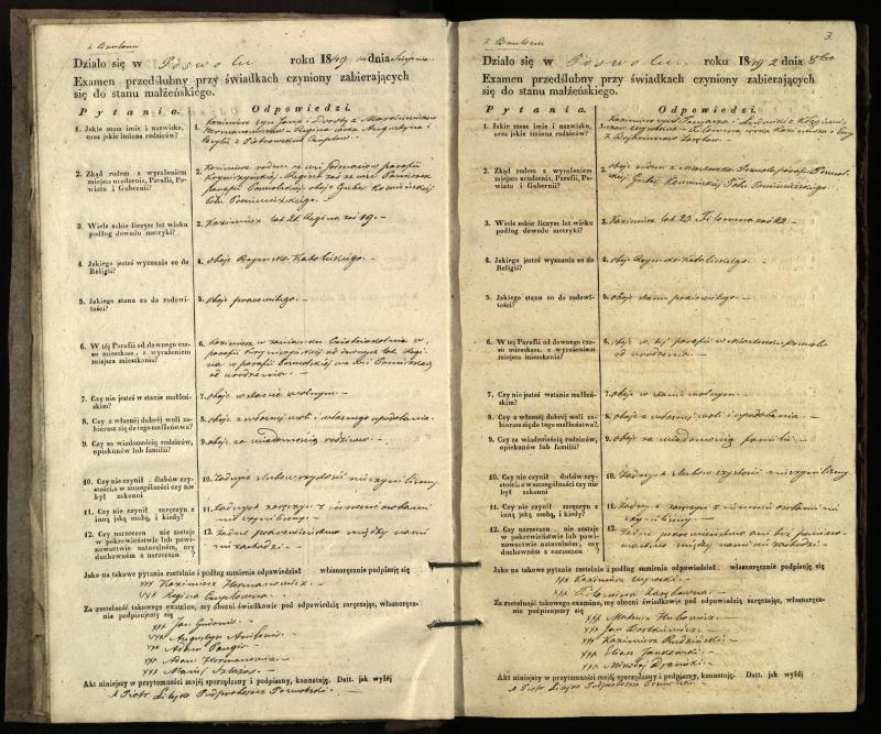 Pasvalio Romos katalikų parapijos bažnyčios 1849–1859 metų priešjungtuvinės apklausos knyga