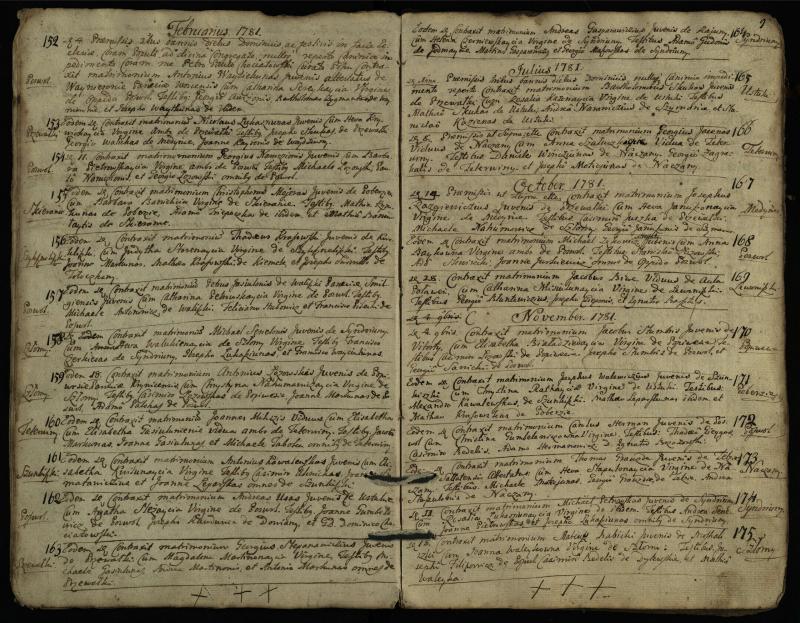 Pasvalio Romos katalikų parapijos bažnyčios 1776–1793 metų jungtuvių metrikų knyga