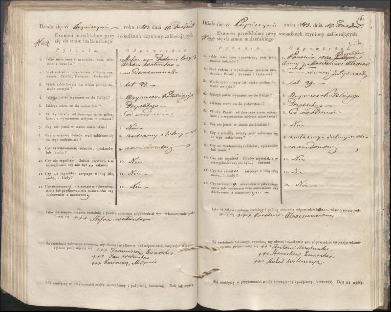 Krinčino Romos katalikų parapijos bažnyčios 1840–1844 metų priešjungtuvinės apklausos knyga