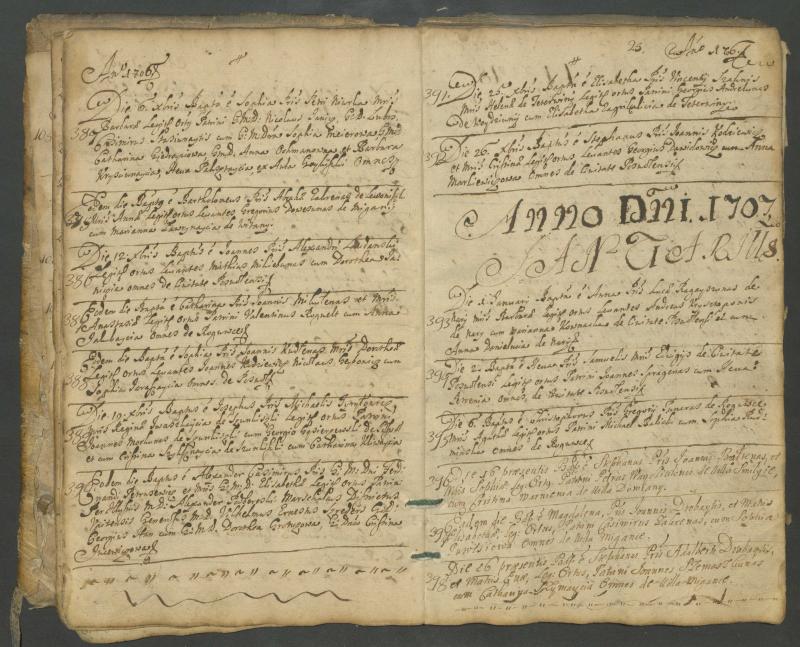 Pasvalio Romos katalikų parapijos bažnyčios 1703–1718 metų krikšto metrikų knyga