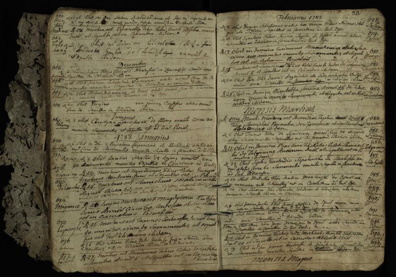 Pasvalio Romos katalikų parapijos bažnyčios 1776–1788 metų mirties metrikų knyga