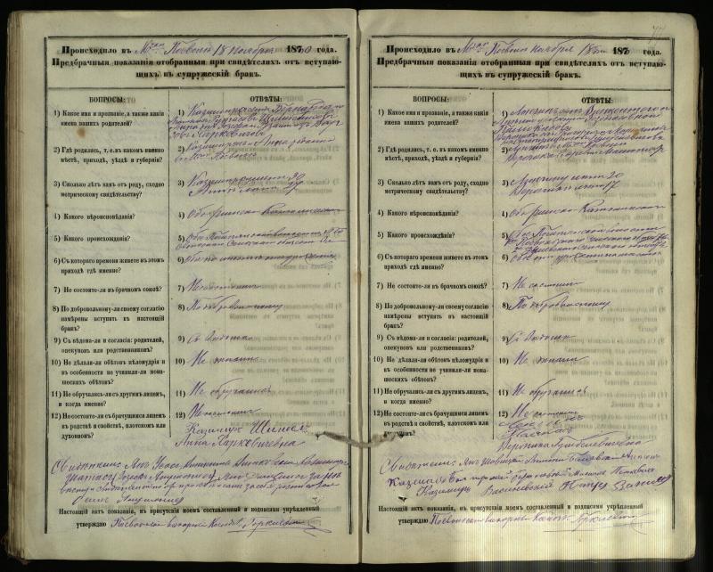 Pasvalio Romos katalikų parapijos bažnyčios 1876–1885 metų priešjungtuvinės apklausos knyga