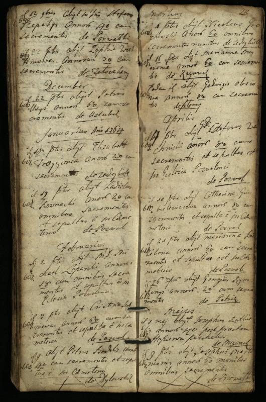 Pasvalio Romos katalikų parapijos bažnyčios 1744–1776 metų mirties metrikų knyga