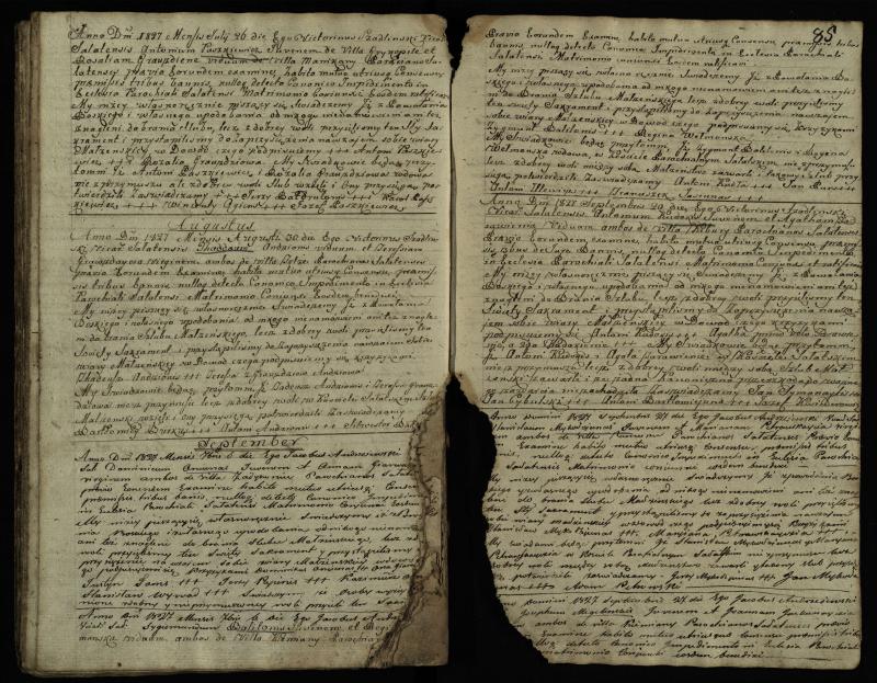 Saločių Romos katalikų parapijos bažnyčios 1819–1827 metų priešjungtuvinės apklausos knyga