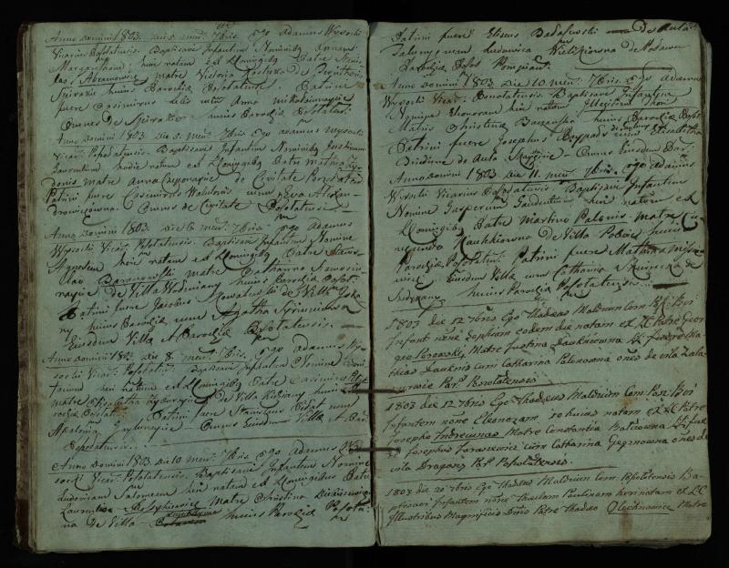 Pušaloto Romos katalikų parapijos bažnyčios 1802–1814 metų krikšto metrikų knyga