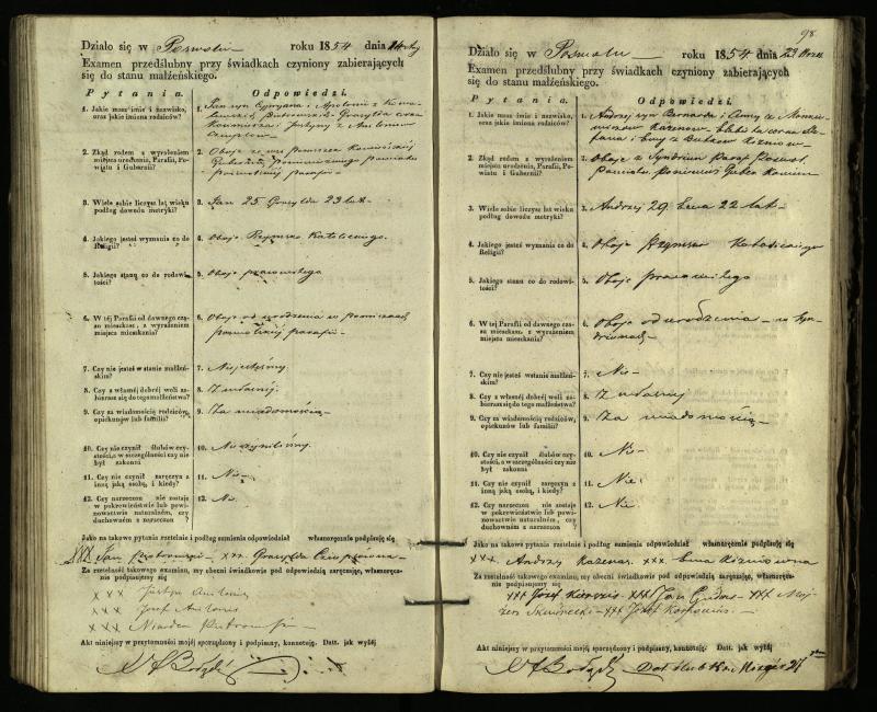 Pasvalio Romos katalikų parapijos bažnyčios 1849–1859 metų priešjungtuvinės apklausos knyga