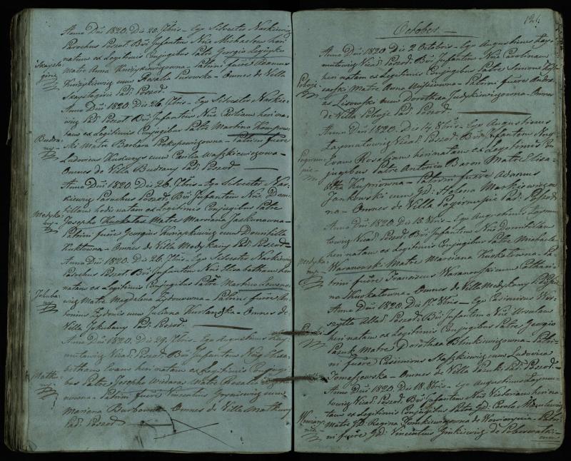 Pušaloto Romos katalikų parapijos bažnyčios 1814–1822 metų krikšto metrikų knyga