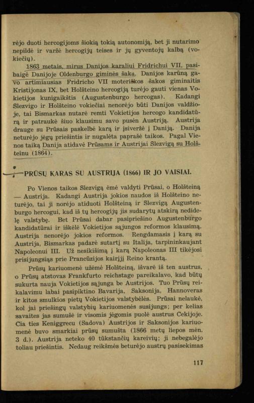 Naujųjų amžių istorija: vadovėlis vidurinėms mokykloms / K. Kliuksinas. – Kaunas: Sakalas, 1936. – 160 p.