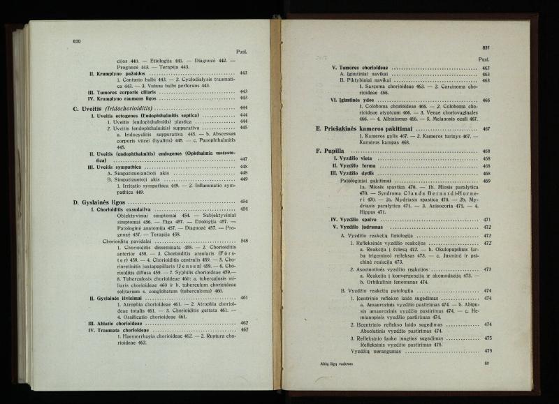 Akių ligų vadovas / Petras Avižonis. – Kaunas: Medicinos fakultetao leidinys, 1940. – VIII, 841, [2] p., 18 iliustr. lap.