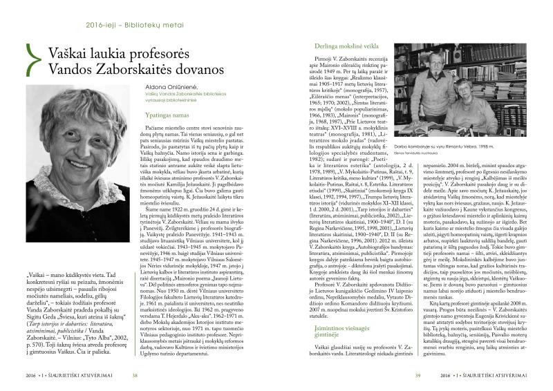Šiaurietiški atsivėrimai : Pasvalio krašto istorijos ir kultūros žurnalas 2016, nr. 1 (40)