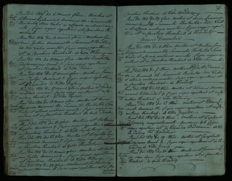 Pušaloto Romos katalikų parapijos bažnyčios 1810–1827 metų mirties metrikų knyga