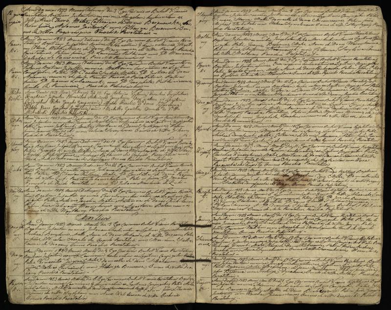 Pušaloto Romos katalikų parapijos bažnyčios 1822–1828 metų krikšto metrikų knyga