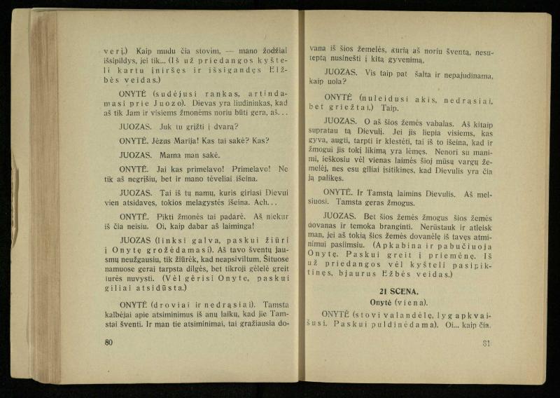 Kur laimė? : 5 veiksmų drama / J. Dobilas. – Kaunas: autoriaus leidinys, 1930. – 165, [1] p.