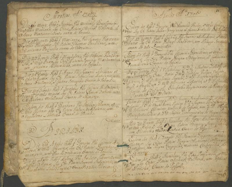 Pasvalio Romos katalikų parapijos bažnyčios 1703–1718 metų krikšto metrikų knyga