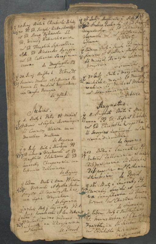 Pasvalio Romos katalikų parapijos bažnyčios 1749–1772 metų krikšto metrikų knyga
