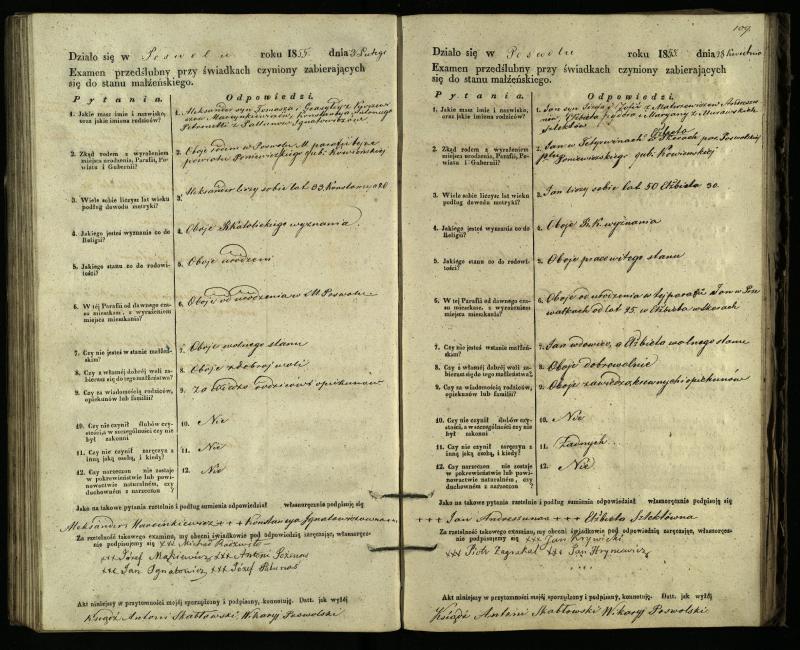 Pasvalio Romos katalikų parapijos bažnyčios 1849–1859 metų priešjungtuvinės apklausos knyga