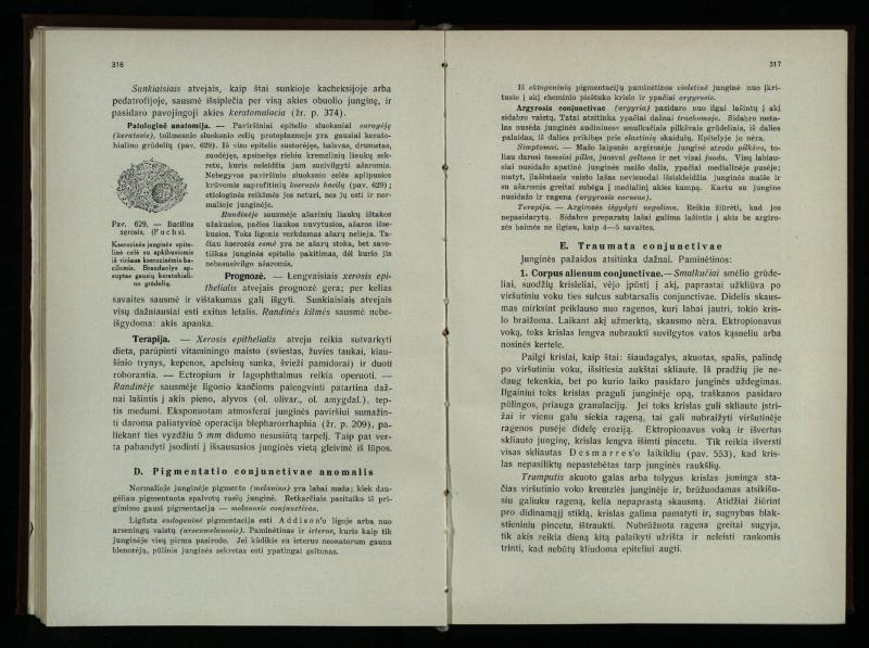 Akių ligų vadovas / Petras Avižonis. – Kaunas: Medicinos fakultetao leidinys, 1940. – VIII, 841, [2] p., 18 iliustr. lap.