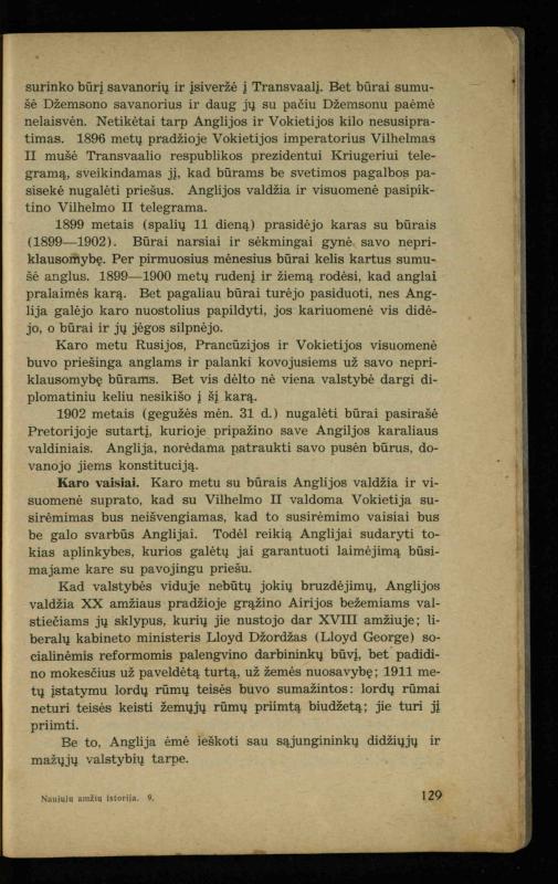 Naujųjų amžių istorija: vadovėlis vidurinėms mokykloms / K. Kliuksinas. – Kaunas: Sakalas, 1936. – 160 p.
