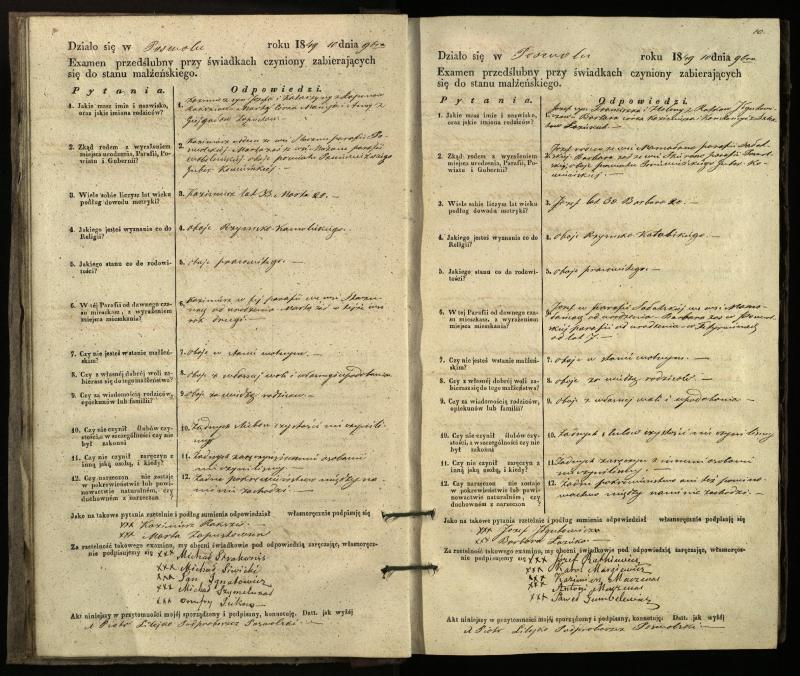 Pasvalio Romos katalikų parapijos bažnyčios 1849–1859 metų priešjungtuvinės apklausos knyga