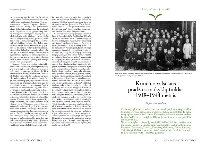 Šiaurietiški atsivėrimai : Pasvalio krašto istorijos ir kultūros žurnalas 2017, nr. 2 (43)