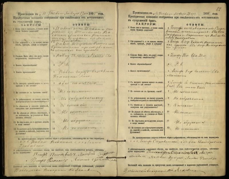 Pasvalio Romos katalikų parapijos bažnyčios 1894–1903 metų priešjungtuvinės apklausos knyga