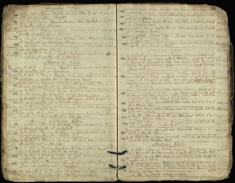 Pasvalio Romos katalikų parapijos bažnyčios 1788–1794 metų mirties metrikų knyga