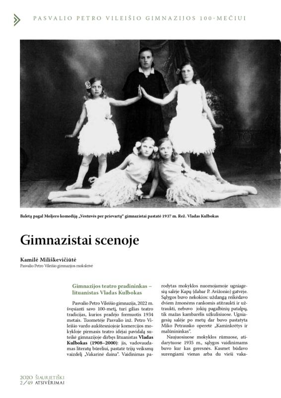 Šiaurietiški atsivėrimai : Pasvalio krašto istorijos ir kultūros žurnalas 2020, nr. 2 (49)