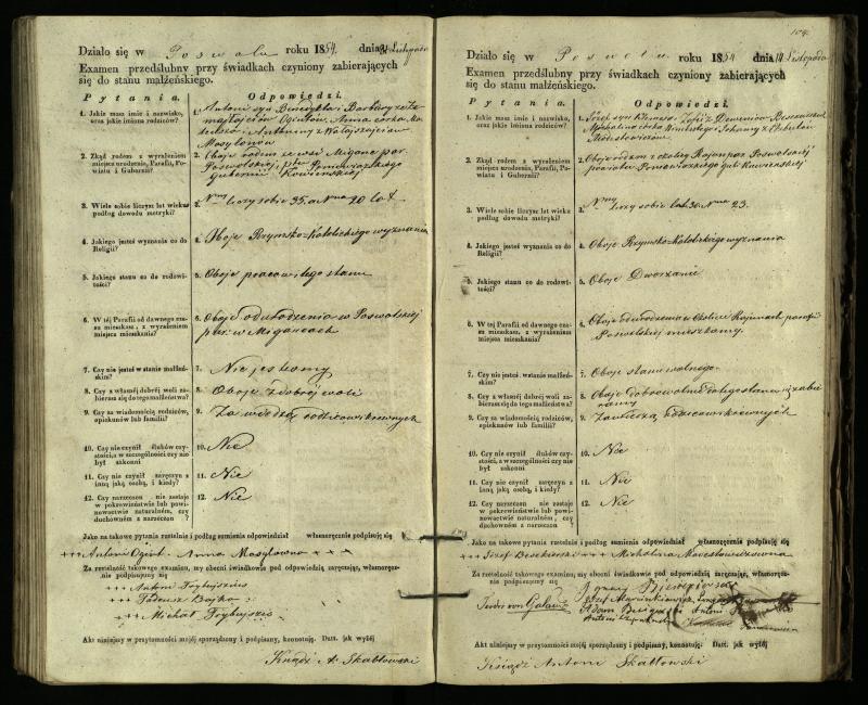 Pasvalio Romos katalikų parapijos bažnyčios 1849–1859 metų priešjungtuvinės apklausos knyga