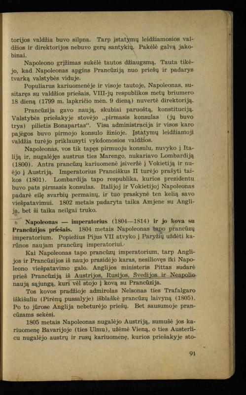 Naujųjų amžių istorija: vadovėlis vidurinėms mokykloms / K. Kliuksinas. – Kaunas: Sakalas, 1936. – 160 p.