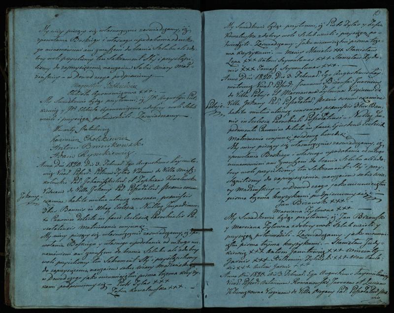 Pušaloto Romos katalikų parapijos bažnyčios 1819–1827 metų jungtuvių metrikų knyga