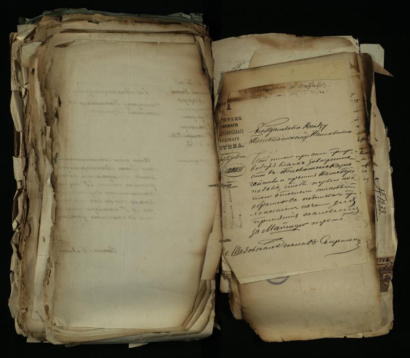 Pušaloto Romos katalikų parapijos bažnyčios 1884–1900 metų gaunamų raštų knyga