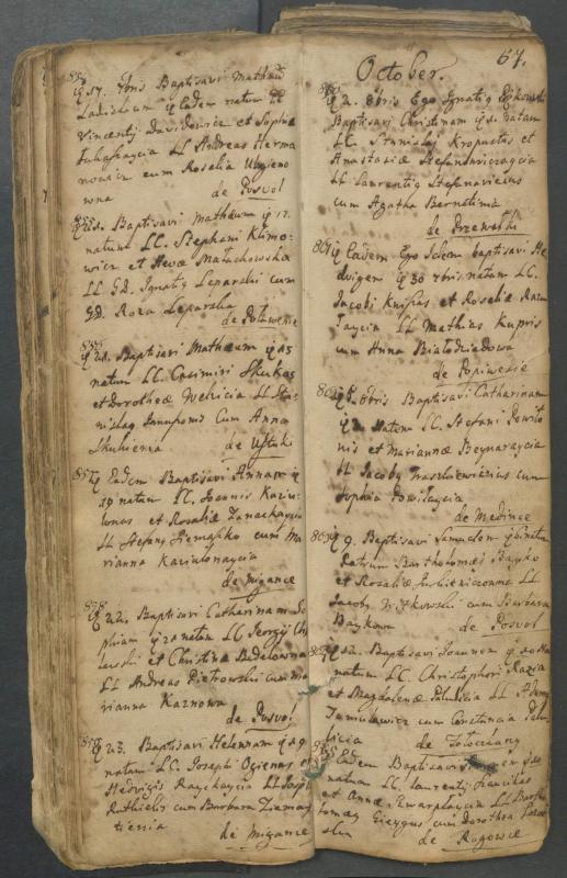 Pasvalio Romos katalikų parapijos bažnyčios 1749–1772 metų krikšto metrikų knyga