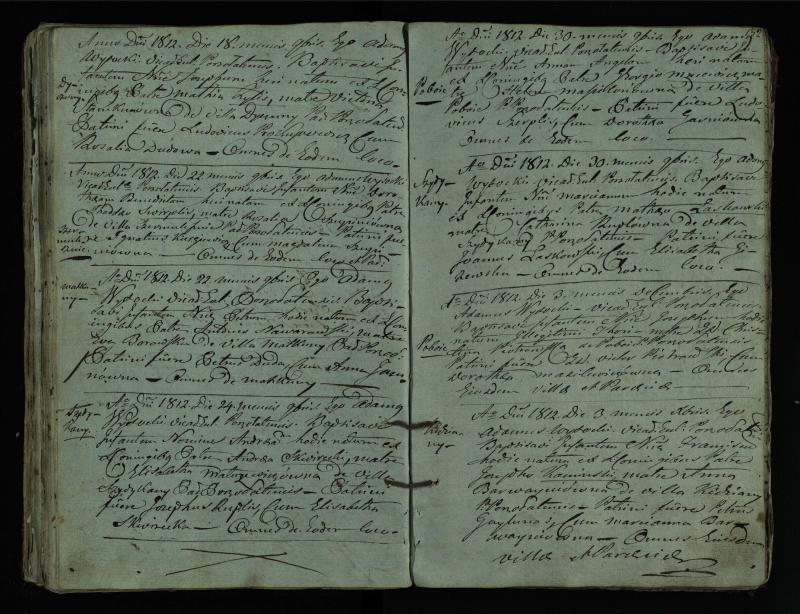 Pušaloto Romos katalikų parapijos bažnyčios 1802–1814 metų krikšto metrikų knyga