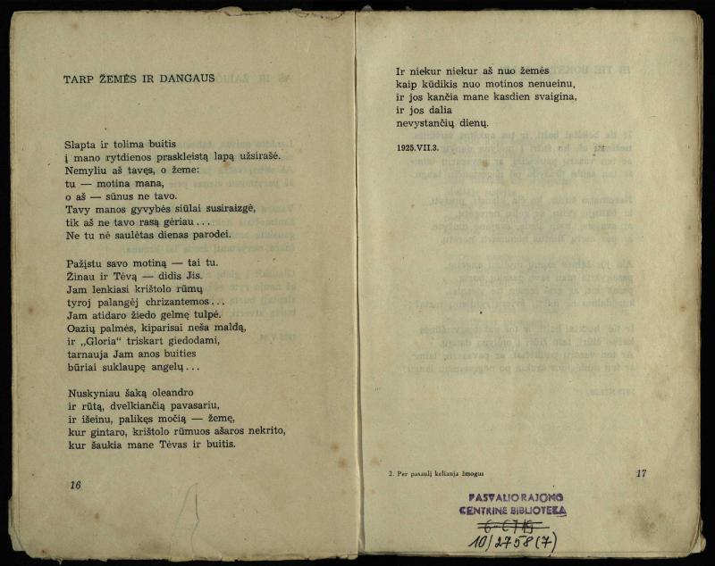 Per pasaulį keliauja žmogus : rinktinė poezija